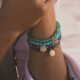 Satya | Throat Chakra Amazonite Stretch Bracelet