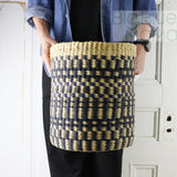 Big Blue Moma | Cylinder Basket/Paper Bin
