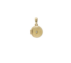 Anzie |  Aztec Mini Locket 14k