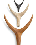 The African Home Goods | Nguni Head Black Iroko | Animal Head Wall Decor| Handmade Farmhouse Decor - Black