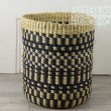 Big Blue Moma | Cylinder Basket/Paper Bin