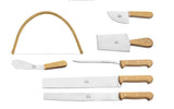 Berti | Natural Wood Cheese Knives Set of 7