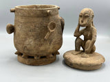 The Niger Bend | Single Baule Man Design Mouse Oracle Container/Statue