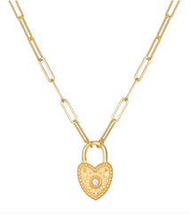Satya | Love Everlasting Padlock Heart Necklace