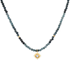 Satya | Channeling Wisdom Sapphire Starburst Beaded Choker