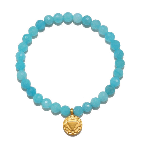 Satya | Throat Chakra Amazonite Stretch Bracelet