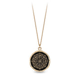 Pyrrha | 14k gold Mandala Talisman necklace