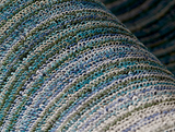 Chilewich | Fade Stripe Shag Indoor/Outdoor Mat (3' x 5') - Lagoon