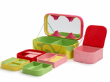 Wolf | Bea Bongiasca Large Jewelry Box (Pink Green Yellow)