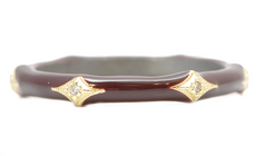 Armenta | Maroon Enamel Crivelli Stack Band Ring