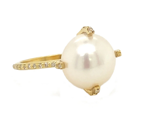 Armenta | Pave Pearl Statement Ring
