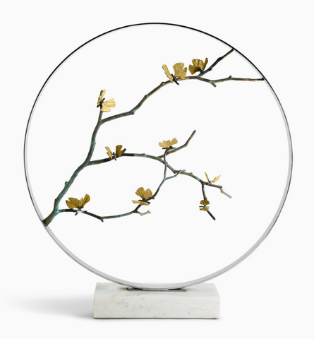 Michael Aram | Butterfly Ginkgo Moon Gate Sculpture - 32"