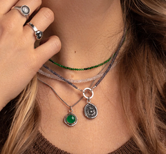 Pyrrha | Faceted Stone Chokers