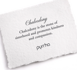 Pyrrha | Chalcedony Faceted Stone Talisman