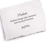 Pyrrha | Prehnite Faceted Stone Talisman Bronze