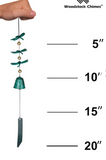 Woodstock Chimes | Habitats - Dragonfly Windbell, Verdigris