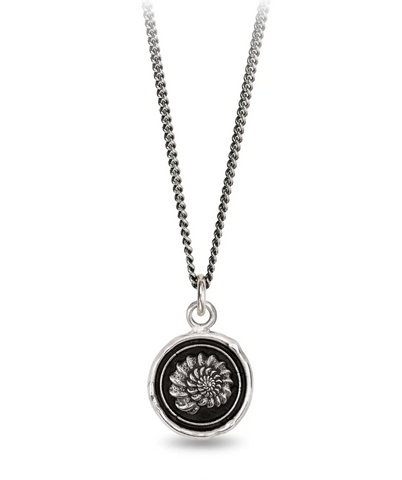 Pyrrha | "Becoming" Silver Talisman Necklace