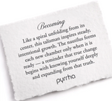 Pyrrha | "Becoming" Silver Talisman Necklace