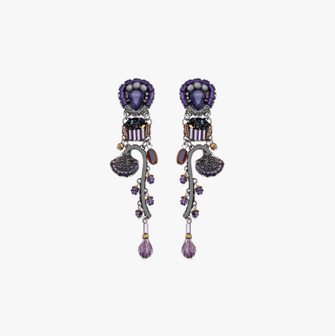 Ayala Bar | Purple Passion Set,Long Beaded Earring,Takara