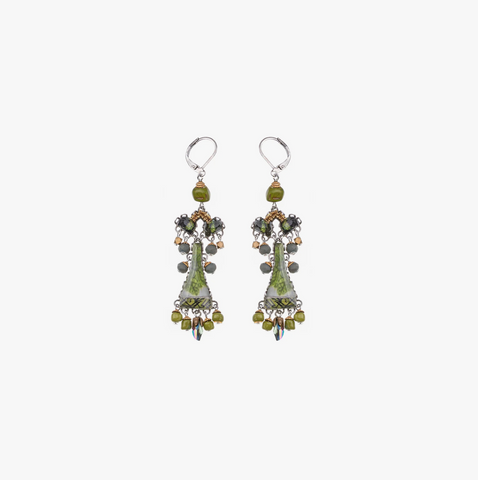 Ayala Bar | Forest Reflection Set, Long  Dangle Earring, Kelp