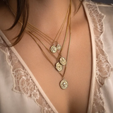 Pyrrha | "Becoming" 14K Gold Talisman necklace - Unveiled