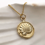 Pyrrha | "Becoming" 14K Gold Talisman necklace - Unveiled