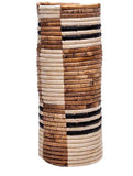 The African Home Goods | Sand Banana Leaves Vase - Tan & Black