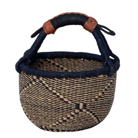 The African Home Goods | Small African Market Basket | Ghana Bolga Basket