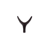 The African Home Goods | Nguni Head Black Iroko | Animal Head Wall Decor| Handmade Farmhouse Decor - Black