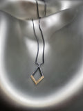 Todd Reed | 18K Gold & Sterling Silver, White Brilliant Cut Diamonds Necklace