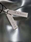 Robin Haley | 14K Gold Star & Bronze Leaf, Leather Necklace
