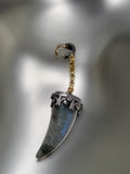 Suneera | 18K Gold & Sterling Silver, Diamonds, Labradorite Horn Pendant