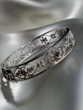 Eli Jewels | Sterling Silver & 18K Gold, Blue Sapphires & Diamonds Cuff