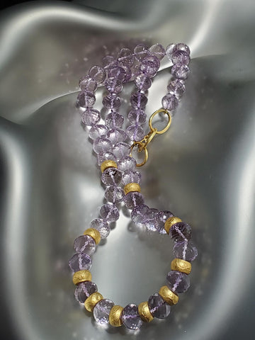 Arunashi | Necklace with Carved Lavender Amethyst
