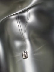 Sterling Silver 'Feather' Small Spirit Bead Necklace