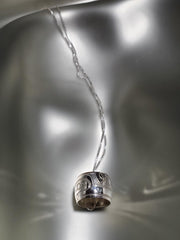 Sterling Silver 'Hummingbird' Large Spirit Bead Necklace