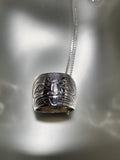 Sterling Silver 'Beaver' Large Spirit Bead Necklace