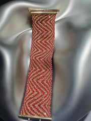 Carolina Bucci | 18K Yellow Gold, Red Cotton Weave Bracelet