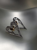 Mizuki | Diamond Heart Frame Studs