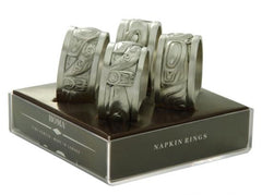 Pewter Native Napkin Rings