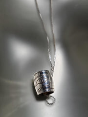 Sterling Silver 'Eagle' Small Spirit Bead Necklace