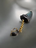 Suneera | 18K Gold & Sterling Silver, Diamonds, Labradorite Horn Pendant