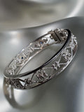 Eli Jewels | Sterling Silver & 18K Gold, Blue Sapphires & Diamonds Cuff