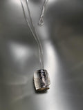 Sterling Silver 'Feather' Small Spirit Bead Necklace