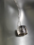 Sterling Silver 'Salmon' Large Spirit Bead Necklace