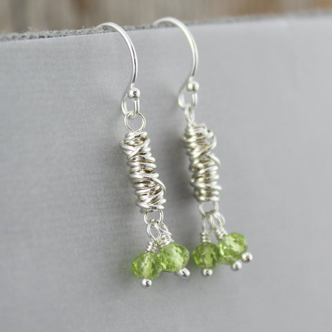 Dianne Rodger | Gemstone and Twist Earrings - Sterling Silver