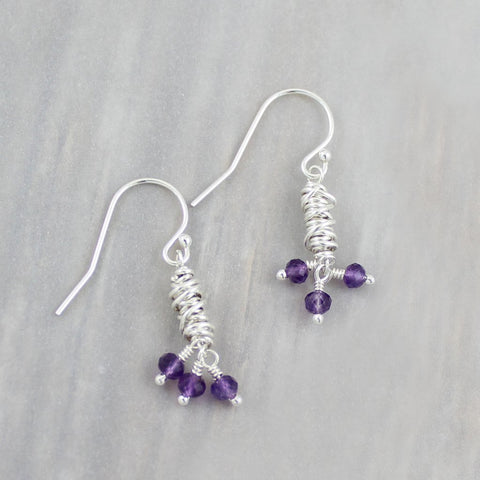 Dianne Rodger | Gemstone and Twist Earrings - Sterling Silver