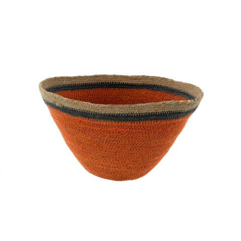 Nova Seagrass Basket, Orange - Large