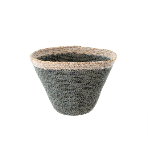 Indaba | Nova Seagrass Basket, Sky - Small
