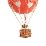 Floating the Skies, Red Hearts - Hot Air Balloon